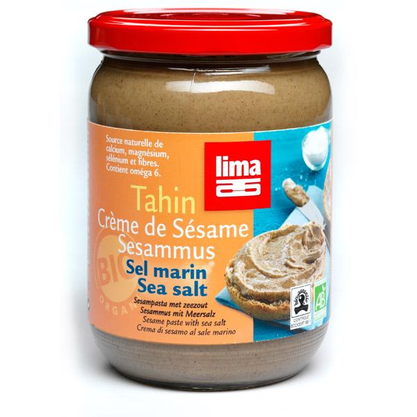 LIMA TAHIN CRÈME DE SÉSAME SEL MARIN 500G PURÉES DE FRUITS SECS