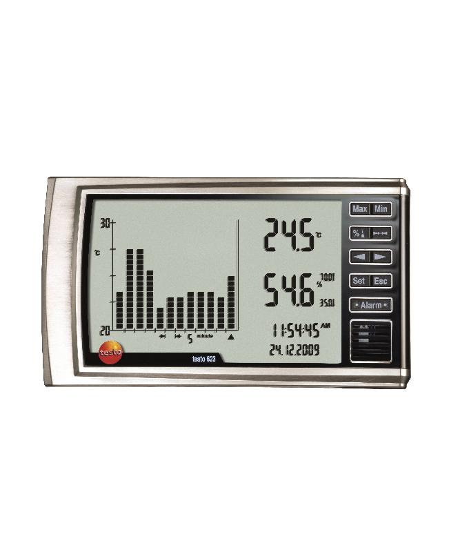 Testo 623 - Thermo-hygromètre - Grand écran, statistiques des 90 derniers jours pour pièces de vie, bureaux et locaux commerciaux_0