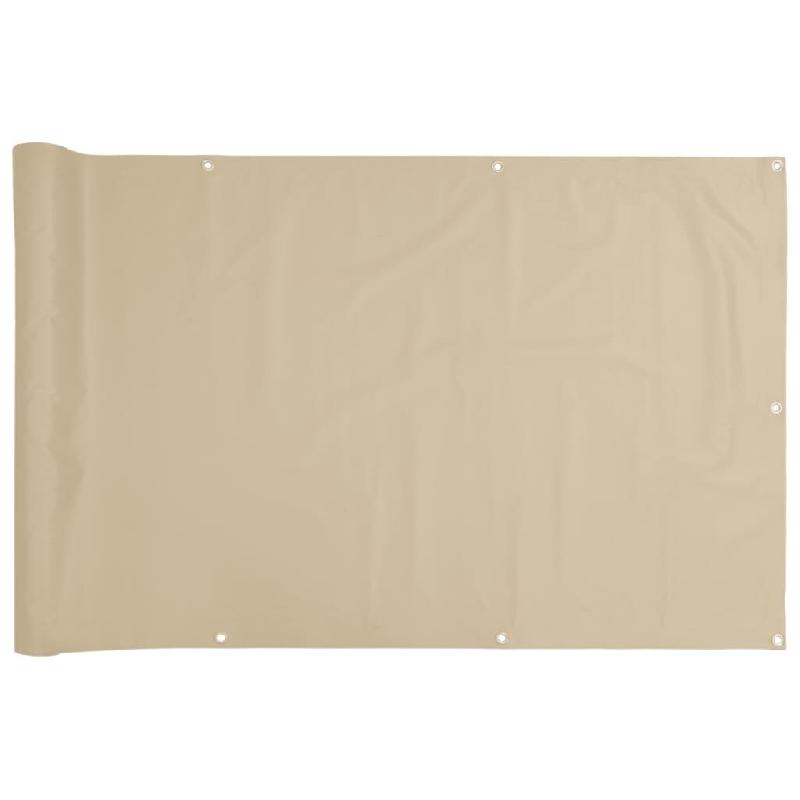 VidaXL Écran de balcon Taupe 75x600 cm Tissu Oxford Modèle Jardin Lumina - beige 134987_0