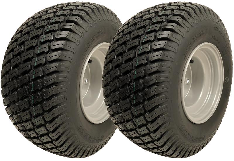 18x8.50-8 4ply Multi turf grass tyres on four stud 100mm pcd rim - set of 2 -_0