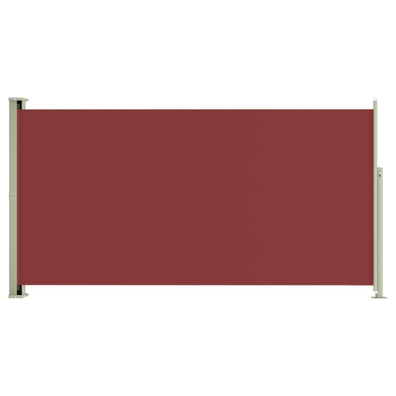 AUVENT PARAVENT STORE BRISE-VUE LATÉRAL RÉTRACTABLE DE PATIO JARDIN TERRASSE BALCON PROTECTION VISUELLE ÉCRAN 160 X 300 CM ROUGE 02_0007291_0