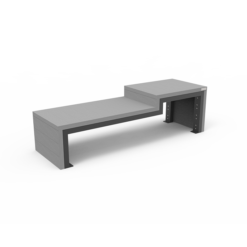 Banquette 2 hauteurs HARMONIE - L.1800 mm - STD - acier et finitions standards ou Pigmentek®_0