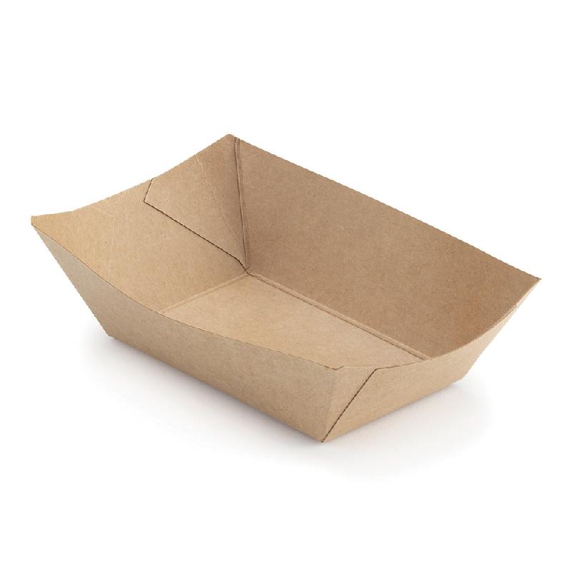Barquette en carton 30cl kraft brun - lot de 250_0
