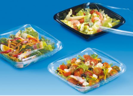 Boîtes alimentaires Crudipack - saladier, assiette ou boîte avec couvercle séparé - étanche et empilable_0