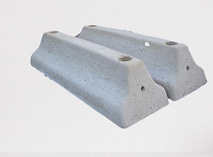 Bordure de protection 95kg avec ou sans trou pour perçage - L 1m x l 0,30 x Ht 0,23m - REF2230095_0