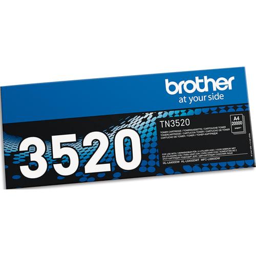 Brother - Cartouche Laser Noir Ultra Haute Capacité TN3520 - Compatible avec HL-L6400 et MFC-L6900 Series_0