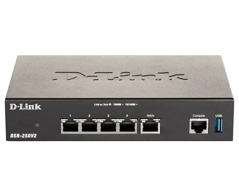 D-Link DSR-250V2 routeur sans fil Gigabit Ethernet Noir_0