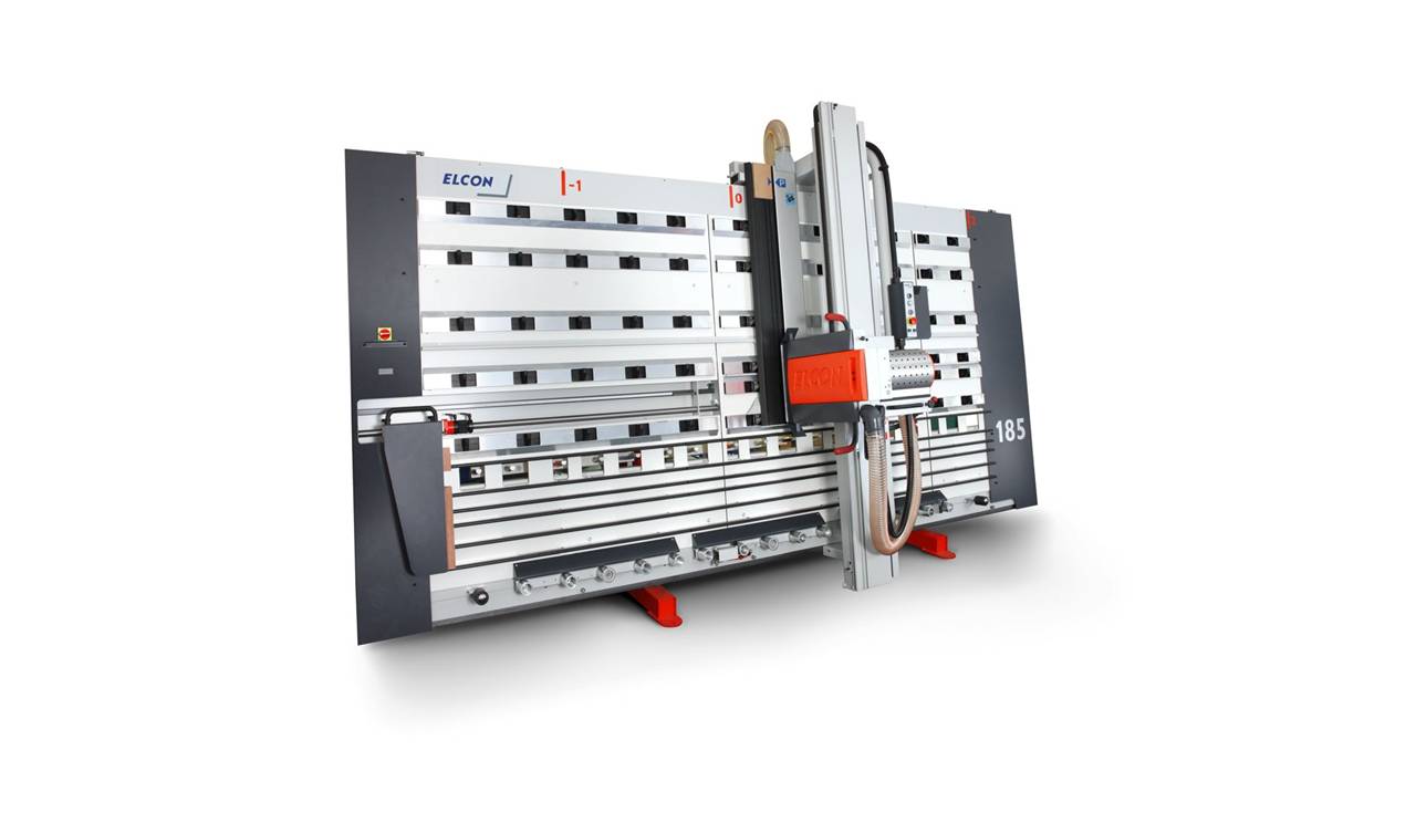 Scie à panneaux Elcon modèle DSX - Moteur frein 5,5 KW - Lame carbure 300 x 30 mm - Coupe 80 mm_0