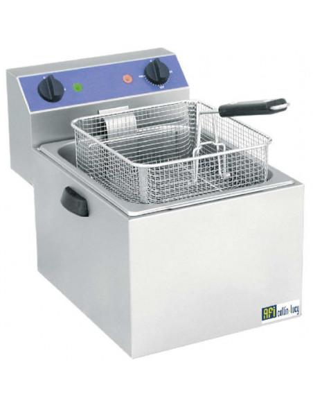 Friteuse professionnelle électrique 8 Litres - inox satiné - Référence : SF8MC_0