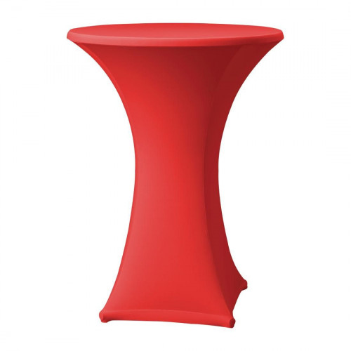 HOUSSE DE TABLE ÉTIRABLE ROUGE POUR PIEDS DROITS