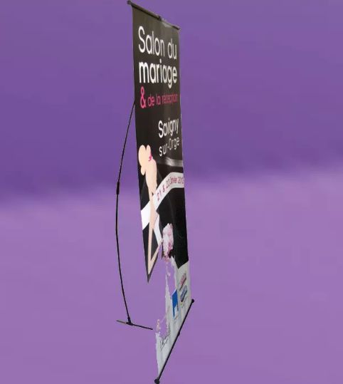 L banner - totem - stand pliable - 85x200cm_0