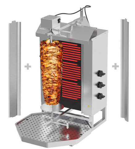 Machine à kebab (Grill Döner) 3 brûleurs électrique_0