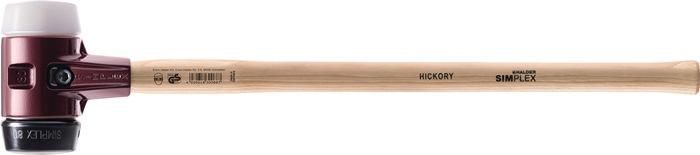 Marteau à  deux mains SIMPLEX D. De la tête 100 mm longueur 1 000 mm superplastique blanc/caoutchouc noir mi-dur, Hickory HALDER_0