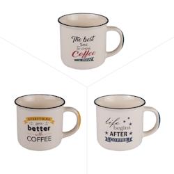 Mug Zinc 35 cl x3 - Blanc Rond en Porcelaine - Table Passion - Compatible lave-vaisselle et micro-ondes_0
