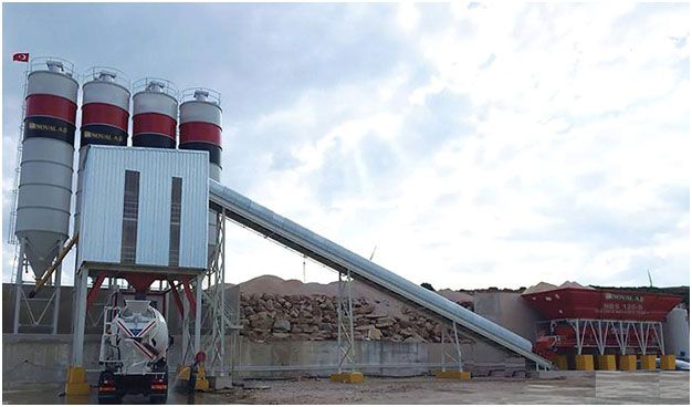 NBS 120-S Centrale à béton - Noval - fixe - capacité 120 m3/h_0