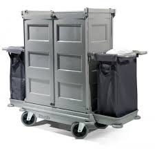 Chariot hôtelier Nkt22hf Numatic - grand volume avec 5 bacs coulissants, 3 étagères et 2 sacs pour tri du linge_0