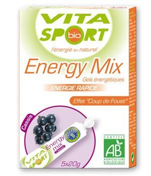 VITASPORTBIO - ENERGY MIX CASSIS 5 TUBES DE 20G