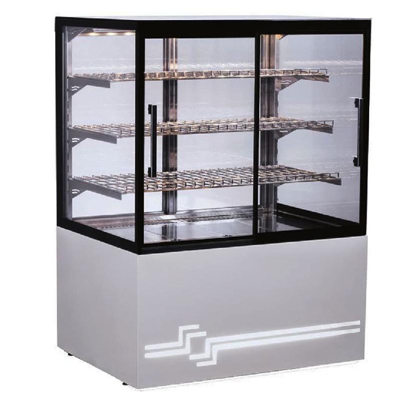 Vitrine chauffante map cube hot service en inox aisi 304 (Modèle / Poids Kg: CUBE HOT LIBRE SERVICE / 178 Kg Réf - CUBEHOTLS-12)_0