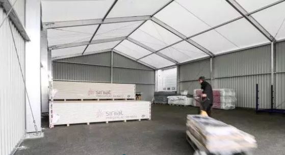 Bâtiment de stockage flexible et démontable -Portée libre de 10 m, 15 m ou 20 m et hauteur latérale de 4m - Easycover_0