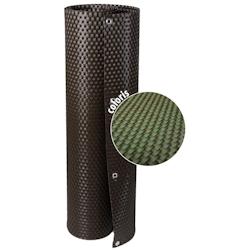 Brise-vue en résine tressée avec oeillets métalliques coloris vert 1 x 5 m Rattan Art - vert 5908311937327_0