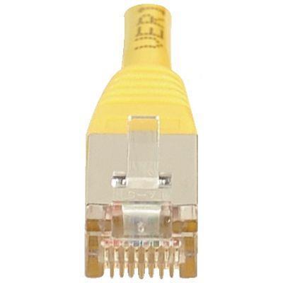 Câble RJ45 droit 6F / UTP 1 mètre jaune_0