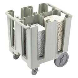 Cambro - Chariot à assiettes gris moucheté avec 4 colonnes Fixes - 45-60 assiettes par colonne - DCS1125480 - gris plastique DCS1125480_0