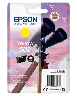 Epson Singlepack Yellow 502 Ink_0