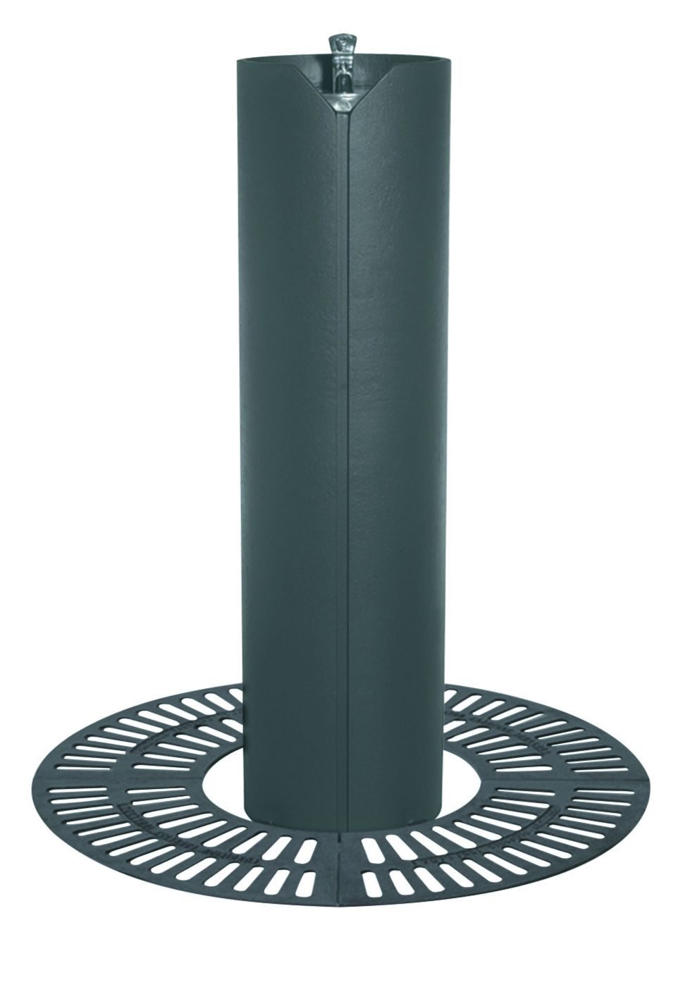 Fontaine d'extérieur - VILLA OLIMPICA 18840 - Acier, Robinet Temporisé, Grille en Fonte, Ø 300 x H 1100 mm_0
