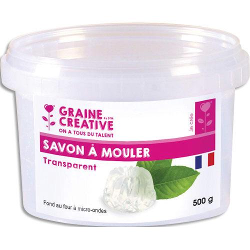 Graine Creative - Boîte de savon translucide 500 g à mouler - Fond au micro-ondes_0