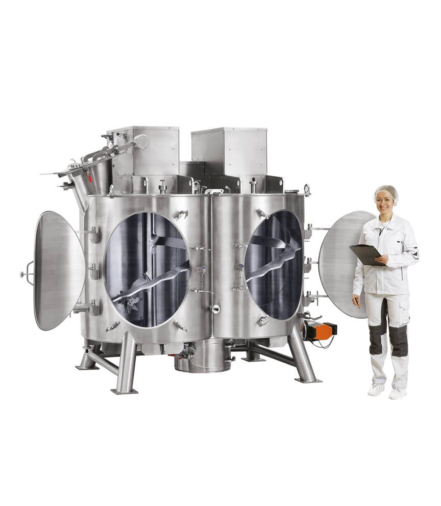 Hm - mélangeurs pour liquides alimentaires double rotor vertical - amixon - 270 litres_0