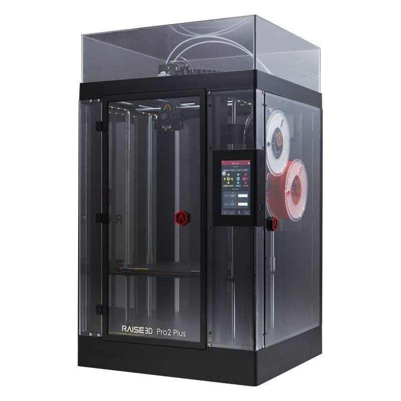 Imprimante 3D Raise3D Pro2 Plus - Grand volume d'impression 305x305x605mm - Double extrusion et précision 10 microns_0
