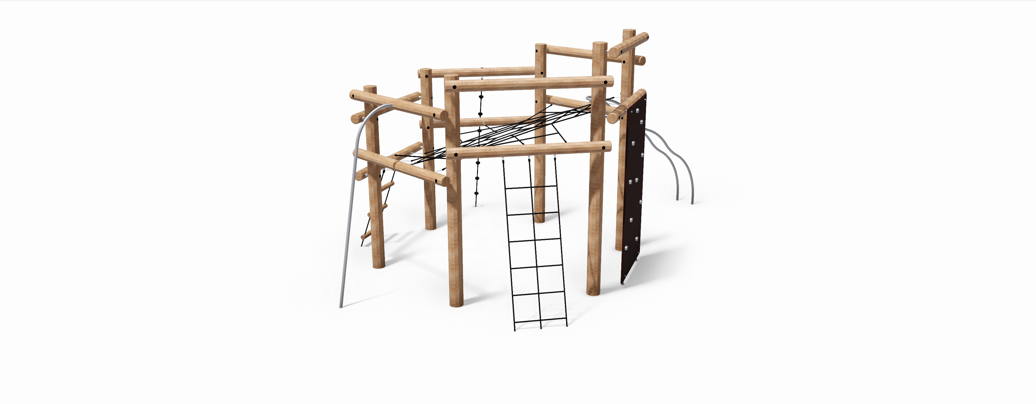 Jeu à grimper en robinier Frego 8038417 - Hags - pour enfants de 5 à 12 ans - 6,5m de long - sécurité optimale_0