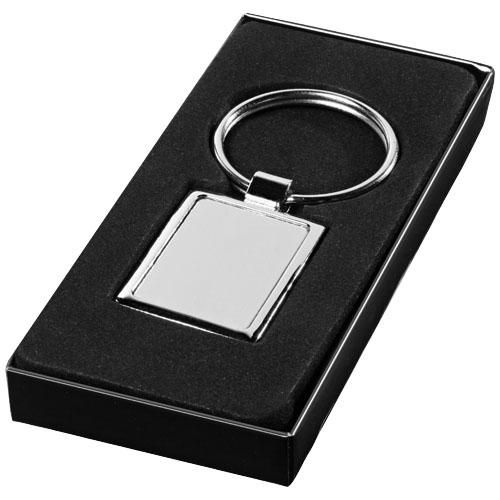 Porte-clé rectangulaire 19538050 - métal avec coffret cadeau noir_0