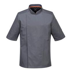 Portwest - Veste de cuisine manches courtes en tissu aéré Gris Taille S - S gris 5036108323470_0