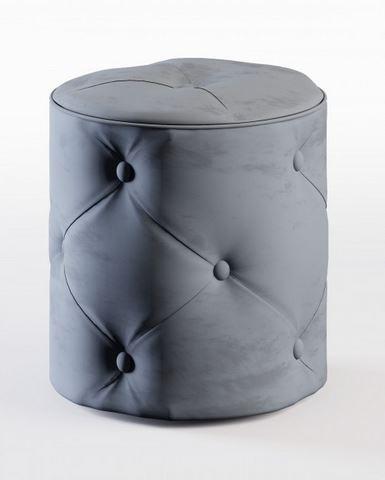 Pouf Mademoiselle - Collection Nathalie HACKER - Finitions personnalisables avec boutons tapissiers ou strass Swarovski_0