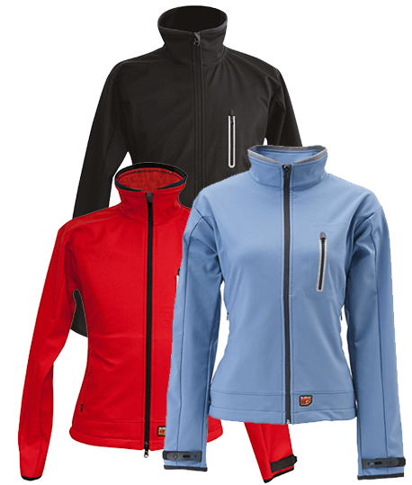 Softshell déperlante chauffante pour femme, Coloris : Bleu, Taille : S_0