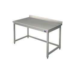 Mastro Table Inox de Travail avec Dosseret Gamme 700 - Virtus - l- L160- P70- h85- - gris 0698142405687_0