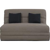 UB DESIGN Canapé lit Wanda Slyde 140 ressorts couette taupe_0