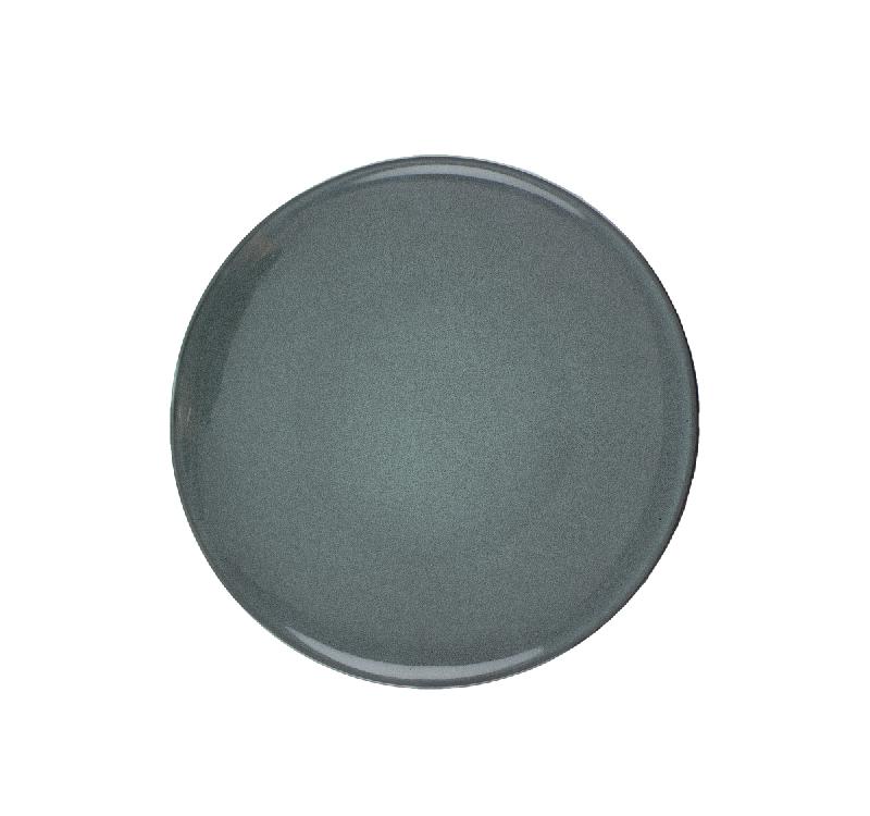 ASSIETTE COUPE PLATE ROND GRIS PORCELAINE Ø 28 CM VELVET ARIANE