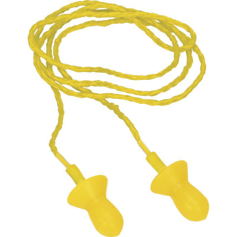 10 PAIRES DE BOUCHONS D'OREILLES RÉUTILISABLES AVEC CORDON CONICSOF10 DELTA PLUS