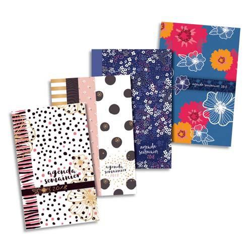 AGENDA LECAS FORME - 1 SEMAINE SUR 2 PAGES - ESPACE NOTES - 10 X 15 CM - COLORIS ASSORTIS
