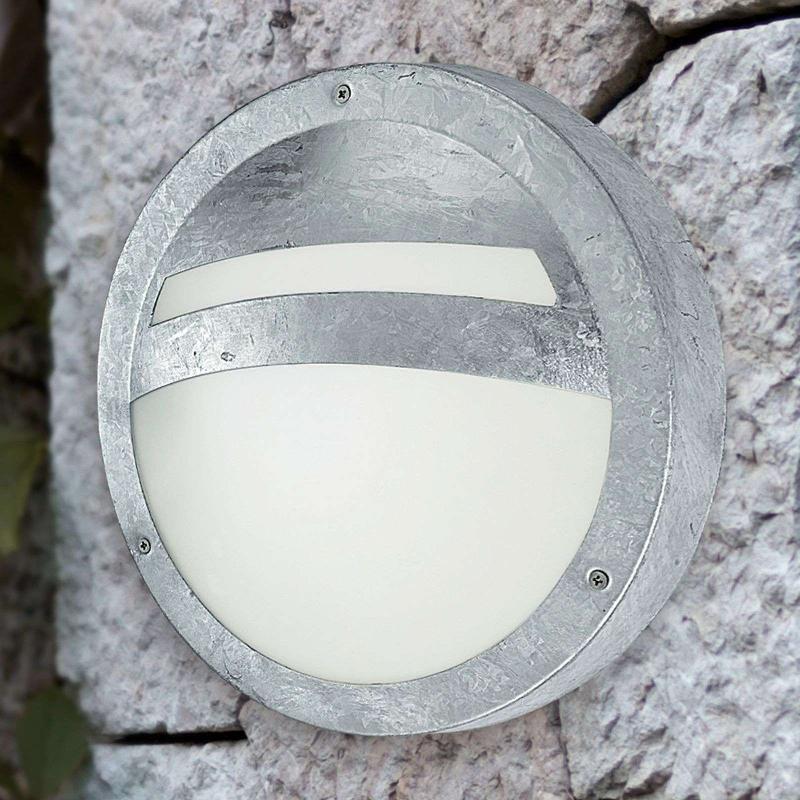 EGLO APPLIQUE D\'EXTÉRIEUR RONDE SEVILLA ACIER ZINGUÉ