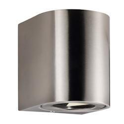 Applique murale CANTO 2 Acier inoxydable Inox, H.10.4 - IP44 - LED Module /Nordlux Extérieur - gris 5701581482784_0