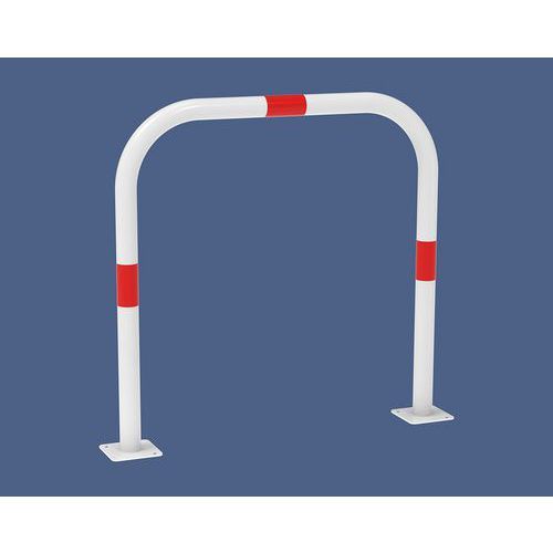 ARCEAU DE PROTECTION SIMPLE 1 M BLANC AVEC BANDES ROUGES - PROCITY