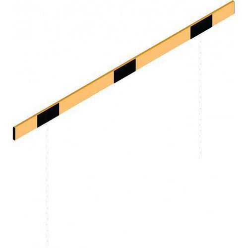 BARRIÈRE PROFILÉ ALUMINIUM JAUNE/NOIR L 2000 MM - SCHAKE