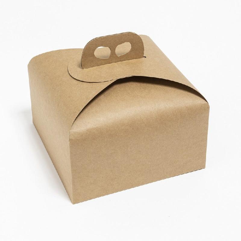 Boite à panettone carton kraft 20x20x18 cm - par 10_0