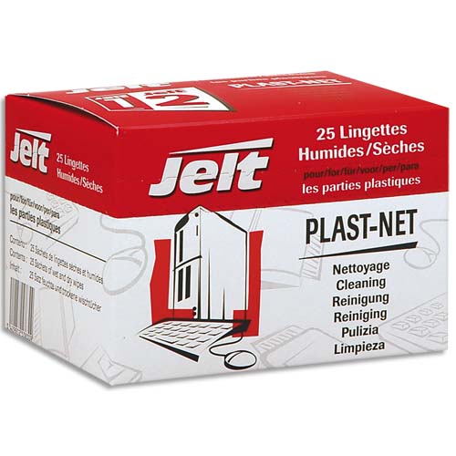 BOÎTE DE 25 LINGETTES PLAST-NET 253830 - LOT DE 2
