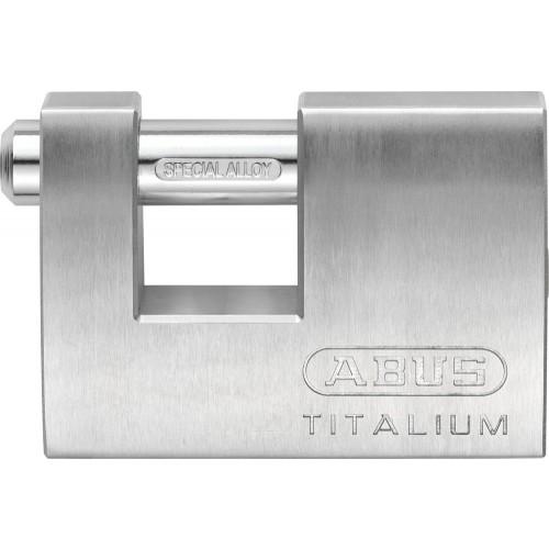 CADENAS À CLÉ - RECTANGULAIRE - 70 MM - ALUMINIUM TITALIUM - 82TI/70 ABUS
