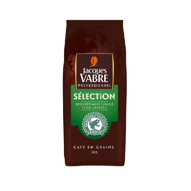 CAFE EN GRAIN JACQUES VABRE - PAQUET DE 1 KG