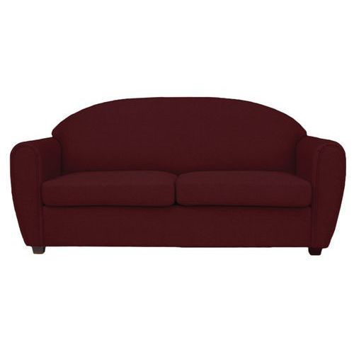 CANAPÉ 3 PLACES WEST ENDUIT PVC LIE-DE-VIN - MMP